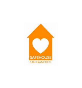 San Francisco Safehouse logo - orange house with a white heart - job announcement chief development officer